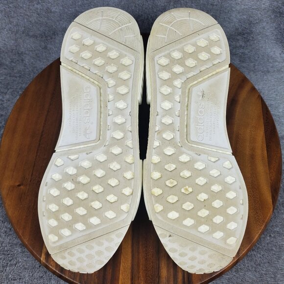 Adidas NMD R1 Shoes Men's 12 Black Low Top Lace Up Running Athletic Sneakers - Picture 8 of 9